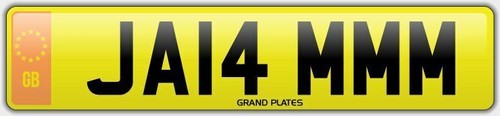 Jamie number plate ja14 - plate, no