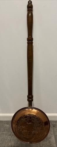 Vintage copper warming pan - vintage,