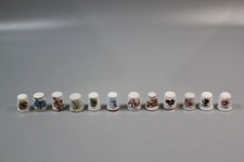 Set of 12 ceramic thimbles -