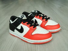 Nike Dunk Low NBA Boys Trainers White, Red, Black Size Infants 12 / 30