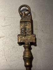 SOLID BRASS Antique Shoe Horn - The Smallest House In Great Britain