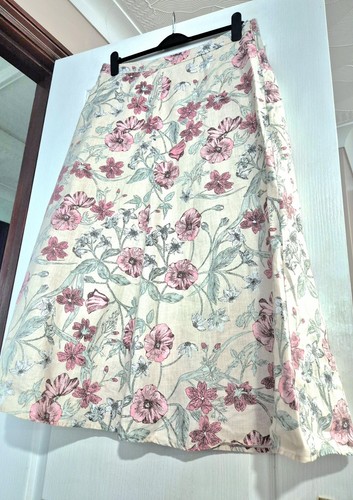 Laura ashley 100 linen - linen, floral