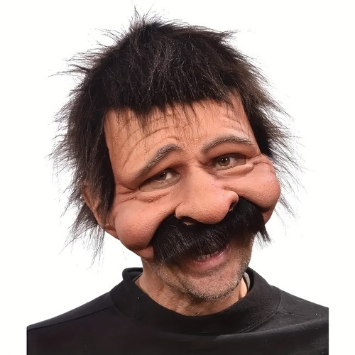 Funny mustache man - man, mask