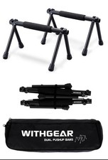 Push Up and Dip Bar Folding Lightweight & Portable Strength  p90x 