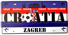 Croatia License Plate