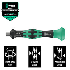 Wera 1014 Kraftform Micro Bitholding Screwdriver, 4mm Hexagon Drive - 051278