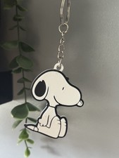 Snoopy Keychain Handmade Adorable Dog Keyring - Handcrafted Keyring