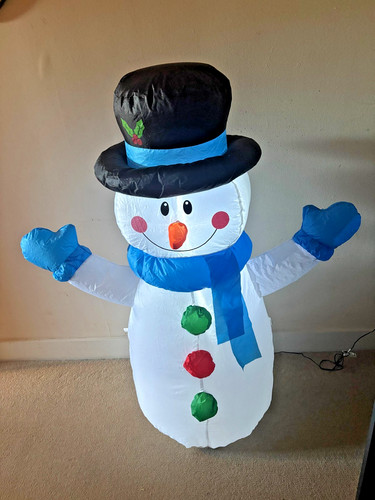4ft christmas snowman - 4ft, (120cm)