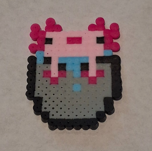 Perler beads axolotle - , a