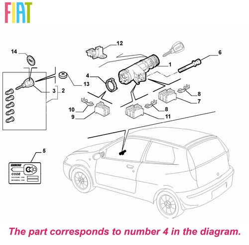 Genuine fiat ignition - ignition, switch
