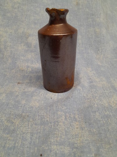 Vintage stoneware bottle ink - stoneware,