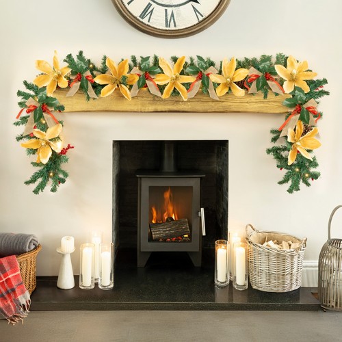 9ft christmas garland - 9ft, led