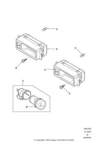 Land rover genuine yzq100110l - land,