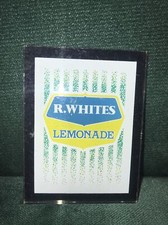 Vintage R.Whites Lemonade Drinks Original VENDING MACHINE Small SIGN 1980s