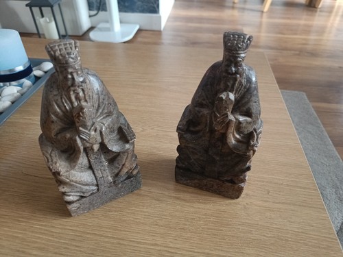 Chinese marble bookends - chinese,