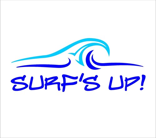 Surf vinyl sticker - surf's, decal