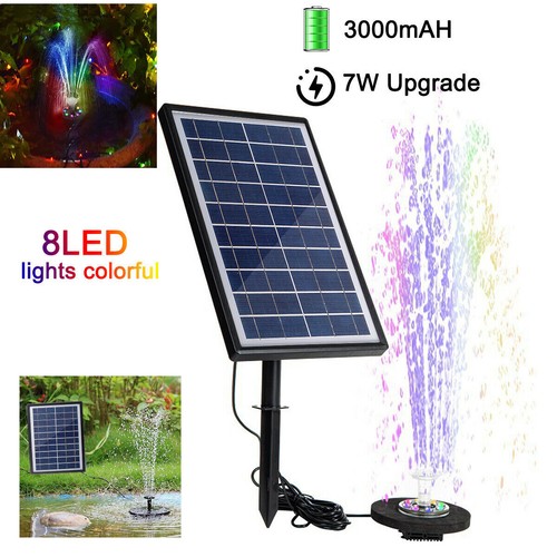 Solar fountain pump - 7w, panel