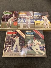 5 x Playfair Cricket Annuals