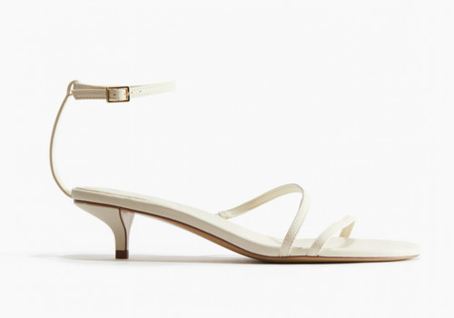 Cream strappy sandals - cream,