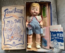Vintage 1950’s Perm-Annette Doll Rare By Dee An Cee Unplayed In Original Box