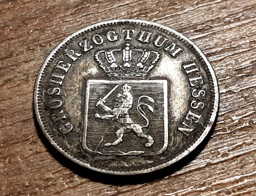 Old silver coin - old,