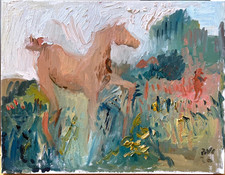 18"x14" Horse in Landscape