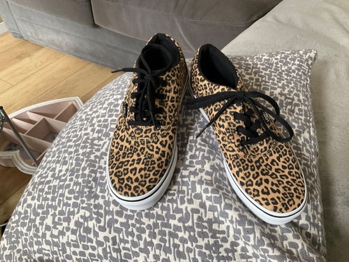 Vans leopard print canvas