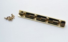 GOLD PLATED SMALL PIANO HINGE (90° stop) - *Improved Spec* PROKRAFT  PGSH 100