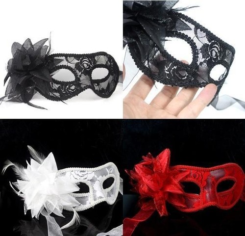 Lace flower masquerade ball - masquerade,