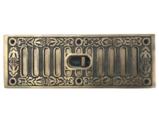 Brass Finish Victorian Style Air Brick Cover Sliding Vent Ornate / Decorative