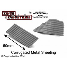 Zinge Industries Corrugated Iron Sheets X 5 Heat Shapable Scenery Bits S-CGI01