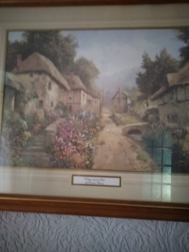 Daniel sherrin print cottages - print,
