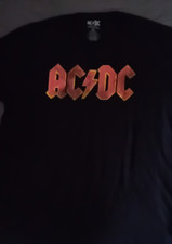 AC/DC Distressed Classic logo t shirt  mens size XL 