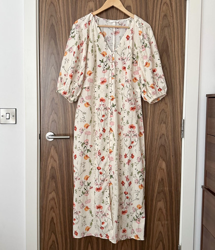 Cream pink ditsy - ditsy, floral