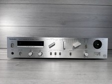 *RARE* TECHNICS SU-V5 Stereo Integrated DC Amplifier Hi-Fi Silver Amp 80s VTG