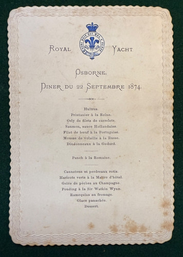 Antique victorian royal - antique, menu
