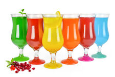 6 Cocktail Glasses Mix Color 480Ml Hurricane Cocktail Glass Long Drink Glasses