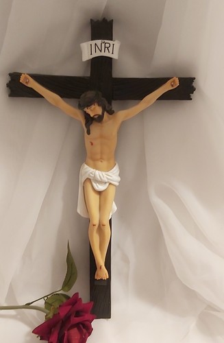 Large wall hanging crucifix - hanging,