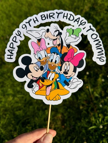 Personalised name age mickey - name, &