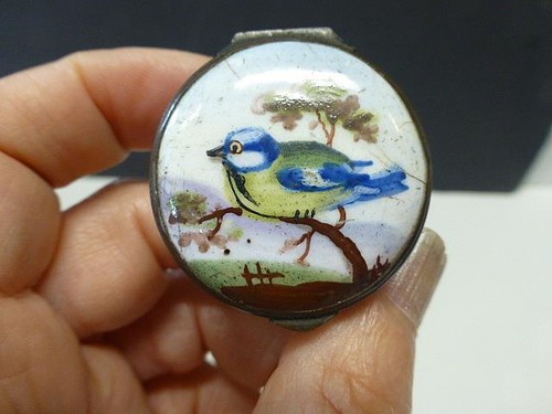 19thc antique battersea enamel - 19thc,