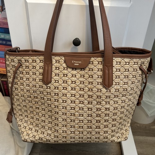 Dune raffia brown - raffia, bag
