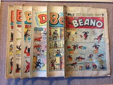 lot of 6, 5 Beano & 1 Dandy