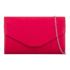 Ladies Suede Envelope Clutch