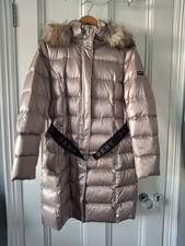 Womens DKNY Hooded Puffer Coat