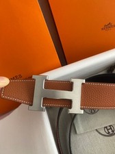 Hermes Brown Leather Belt Size 100