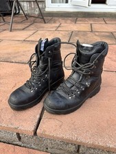 Altberg Black Leather Combat