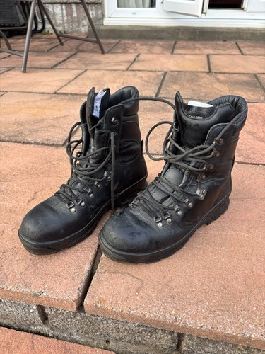 Altberg black leather combat - altberg,