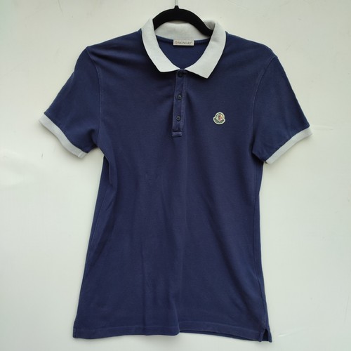 Moncler blue polo - moncler,