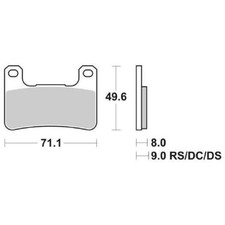Brake Pad Set 806DC 806 DC For