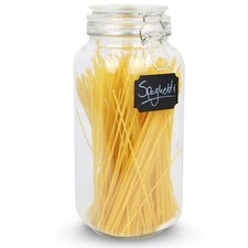 Storage Jar 2.2L Glass Clip-Top Tall Pasta Cereal Spaghetti Container | M&W